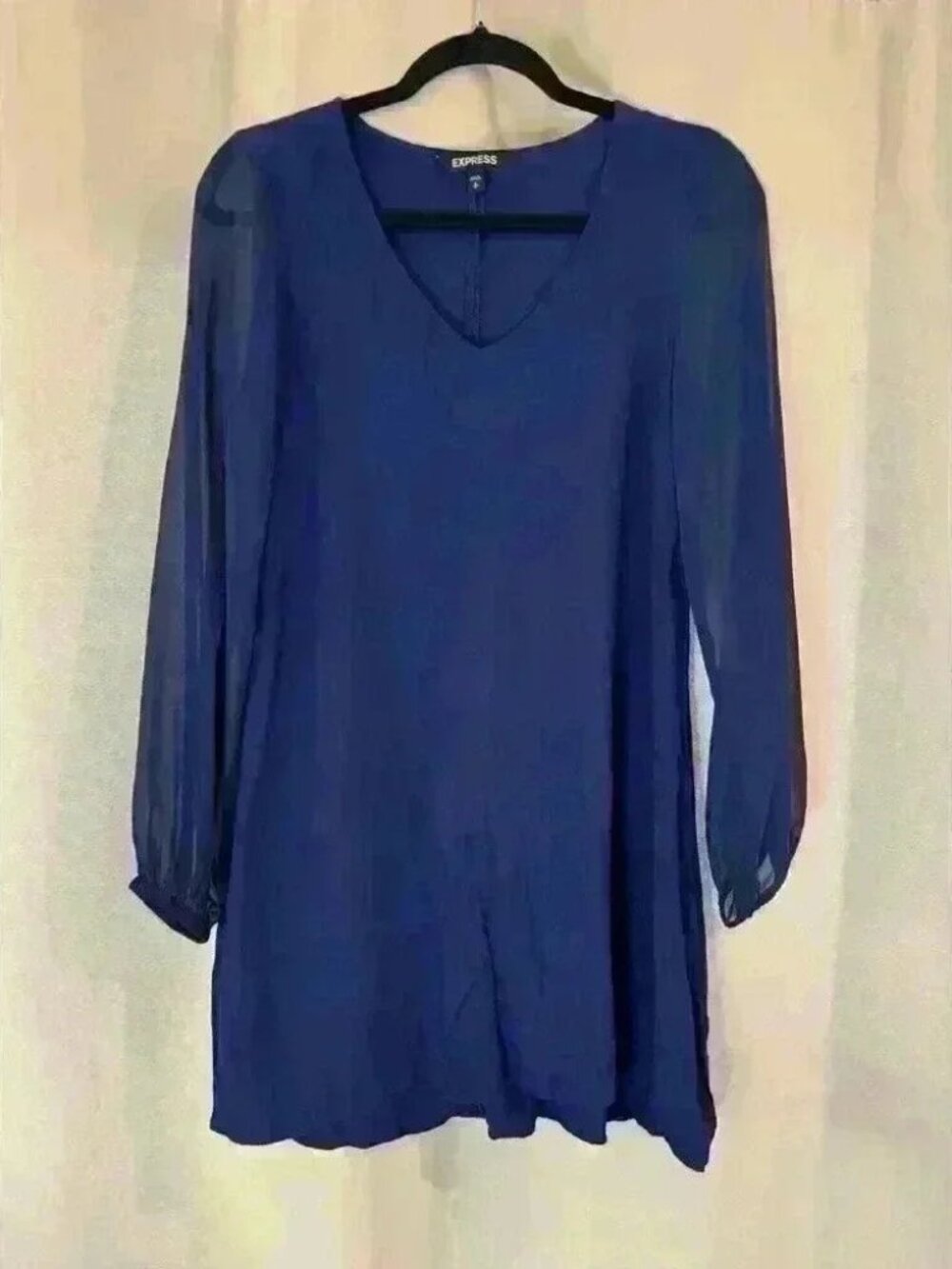 Women’s Blue Long Sleeve Express Dress